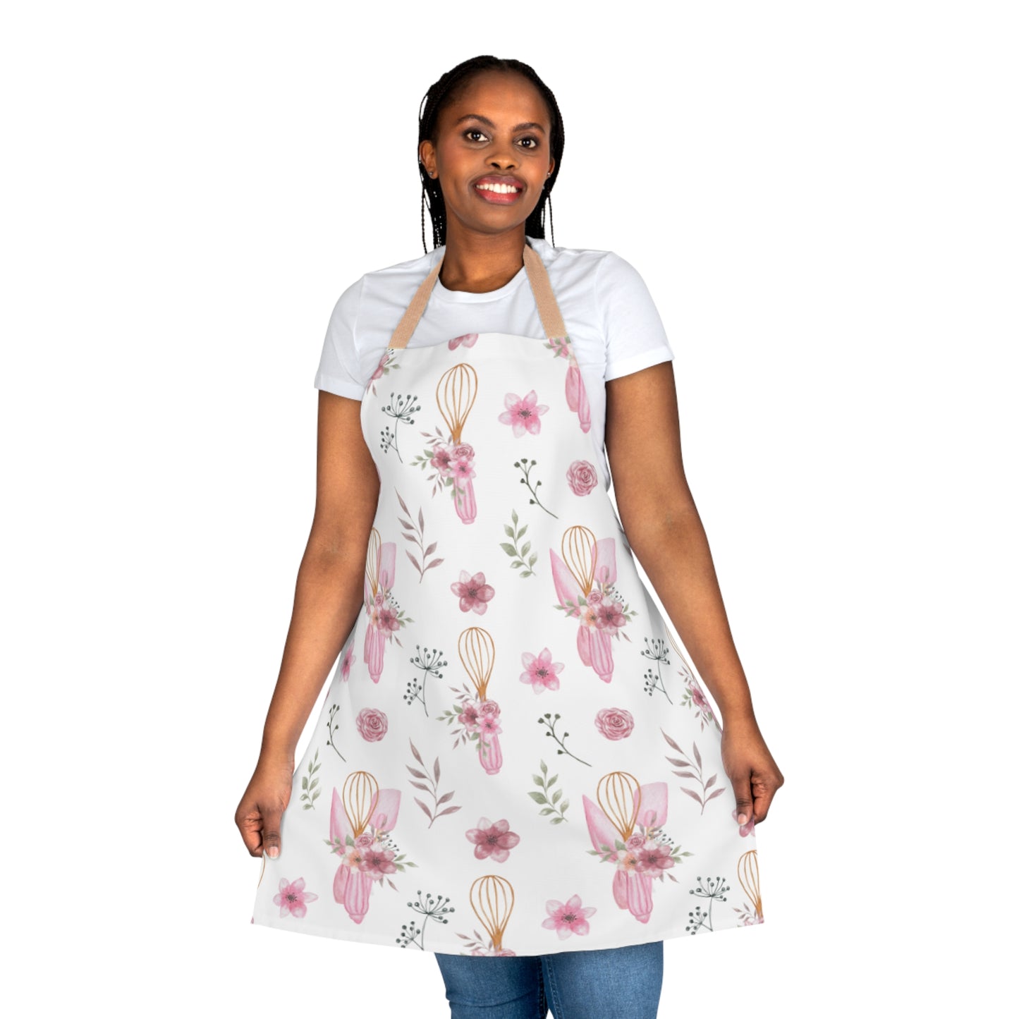 Pink Whisk Apron (AOP)