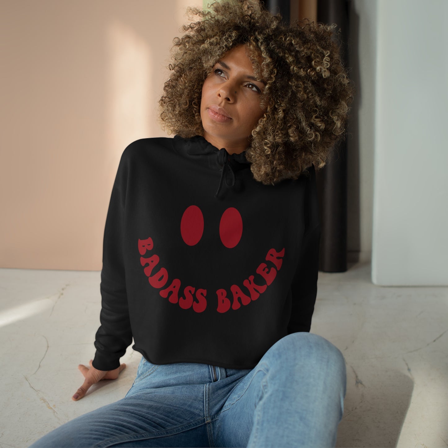 Bad Ass Baker Crop Hoodie