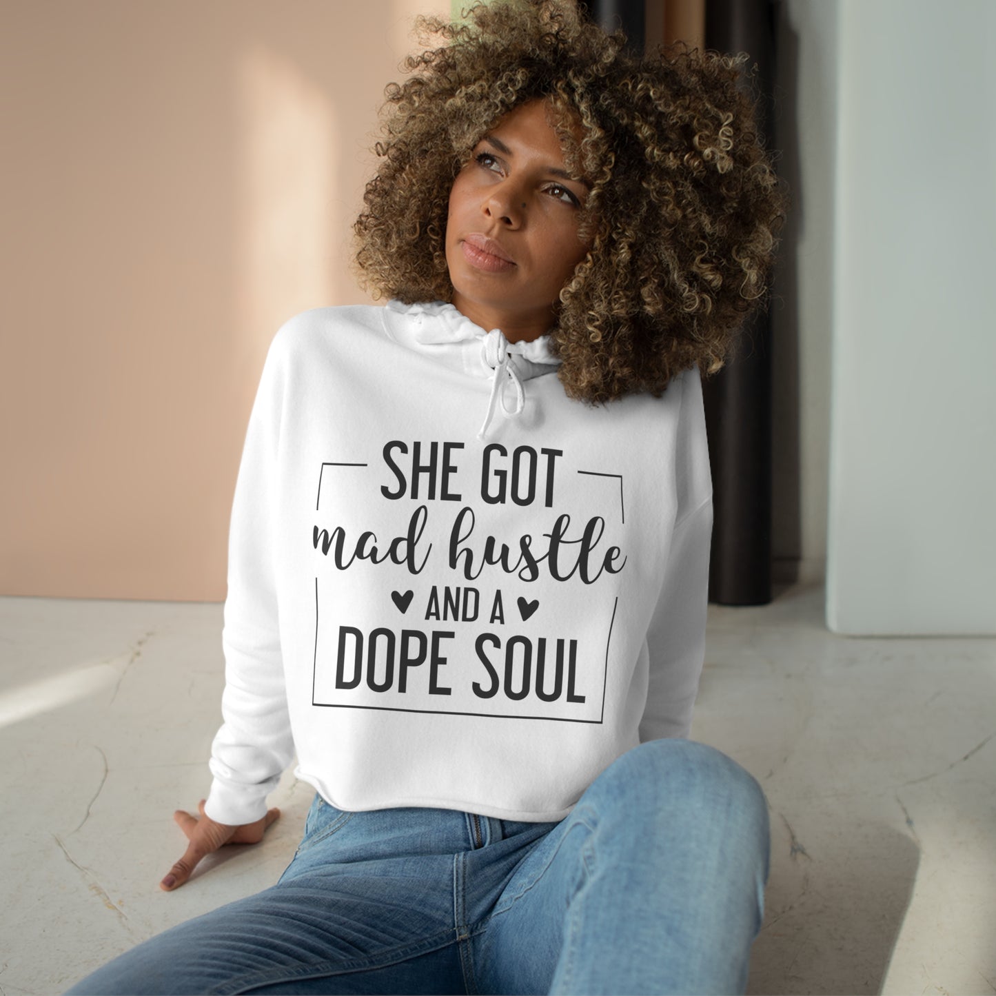 Mad Hustle Crop Hoodie